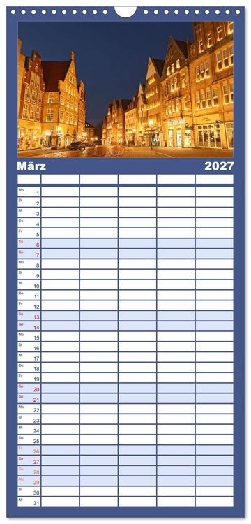 Produktbild: Familienplaner 2027 - Magisches M&uuml;nster mit 5 Spalten (Wandkalender, 21 x 45 cm) CALVENDO