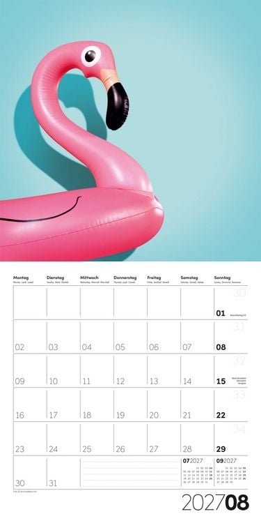 Produktbild: Die Farbe Pink Kalender 2027 - 30x30 - Art12