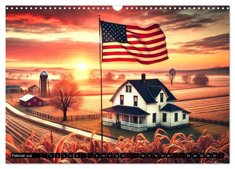 Produktbild: USA - Der amerikanische Geist (Wandkalender 2026 DIN A3 quer), CALVENDO Monatskalender