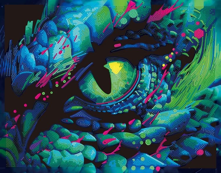 Produktbild: DIAMOND DOTZ - Diamond Painting Neon Drachenauge