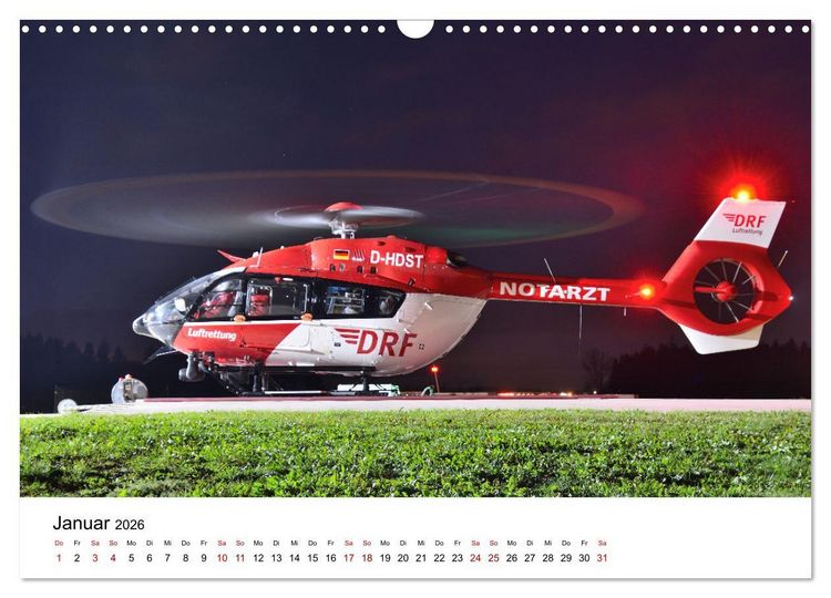 Produktbild: Rettungshubschrauber in Action (Wandkalender 2026 DIN A3 quer), CALVENDO Monatskalender