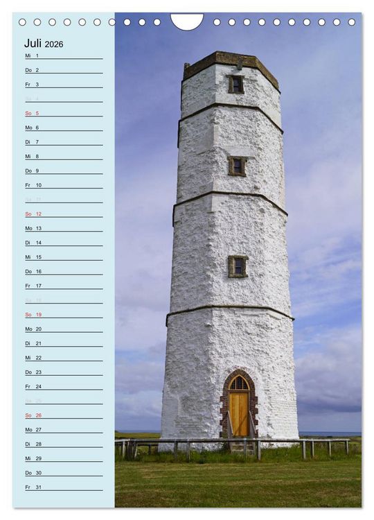 Produktbild: Leuchtt&uuml;rme - Geburtstagskalender (Wandkalender 2026 DIN A4 hoch), CALVENDO Monatskalender