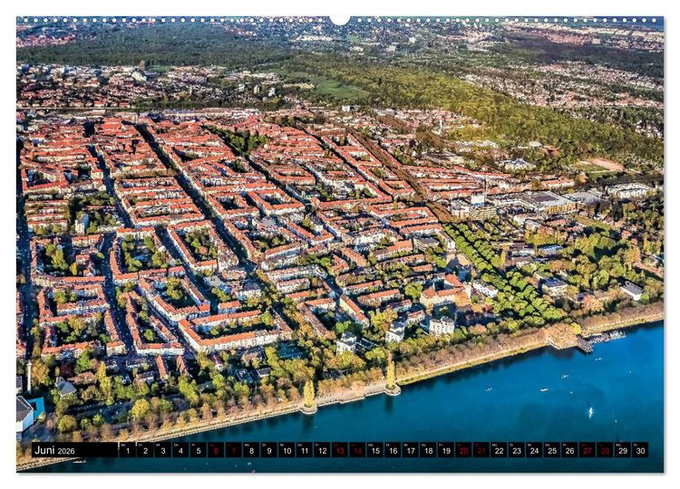 Produktbild: Hannover - Luftige Einblicke (Wandkalender 2026 DIN A2 quer), CALVENDO Monatskalender