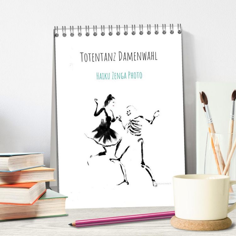 Produktbild: Totentanz Damenwahl Haiku Zenga Photo (Tischkalender 2026 DIN A5 hoch), CALVENDO Monatskalender