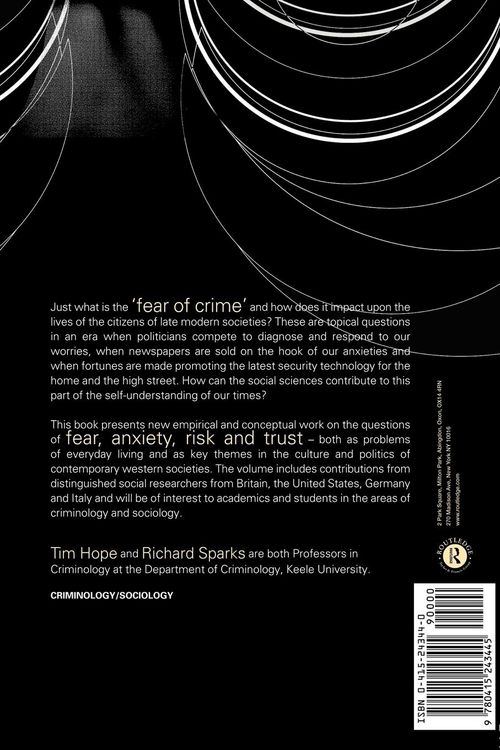 Produktbild: Crime, Risk and Insecurity