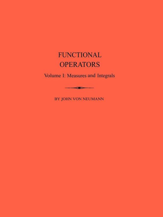 Produktbild: Functional Operators, Volume 1