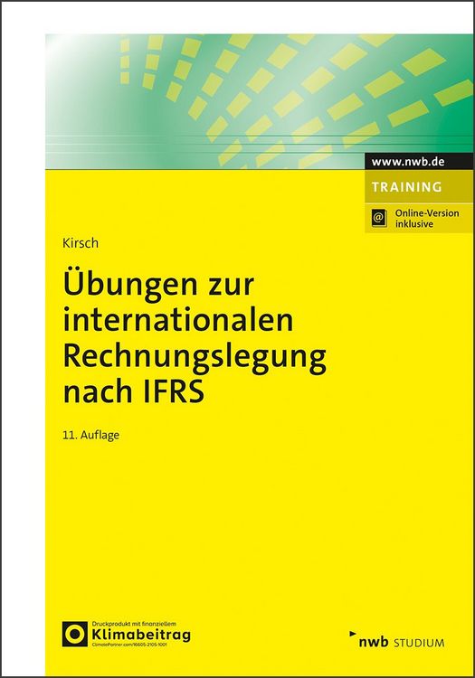 Produktbild: &Uuml;bungen zur internationalen Rechnungslegung nach IFRS