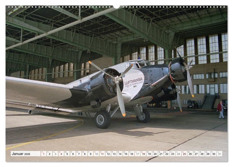 Produktbild: Junkers Ju-52 Rundflug &uuml;ber Berlin (Wandkalender 2026 DIN A2 quer), CALVENDO Monatskalender