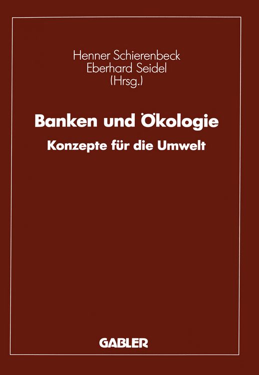 Produktbild: Banken und &Ouml;kologie