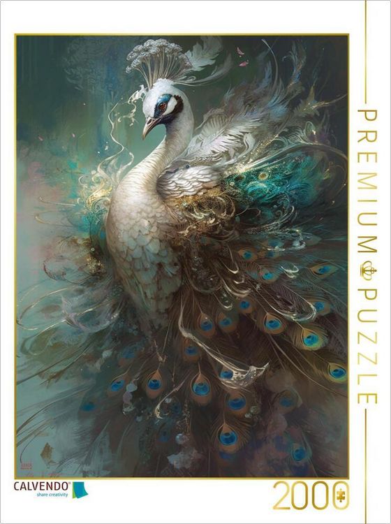 Produktbild: CALVENDO Puzzle Ein Motiv aus dem Kalender Malerische Pfaue | 2000 Teile Lege-Gr&ouml;&szlig;e 90x67cm Foto-Puzzle f&uuml;r gl&uuml;ckliche Stunden