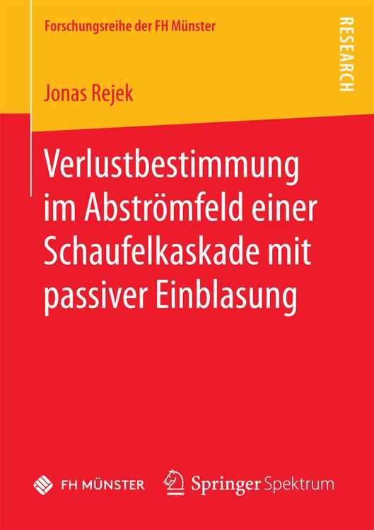 Produktbild: Verlustbestimmung im Abstr&ouml;mfeld einer Schaufelkaskade mit passiver Einblasung