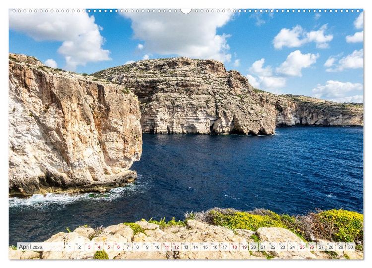 Produktbild: Malta, Comino & Gozo (hochwertiger Premium Wandkalender 2026 DIN A2 quer), Kunstdruck in Hochglanz
