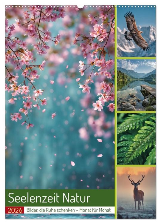 Produktbild: Seelenzeit Natur (Wandkalender 2026 DIN A2 hoch), CALVENDO Monatskalender