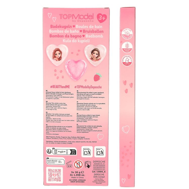 Produktbild: TOPModel bedruckte Badebombe BEAUTY and ME