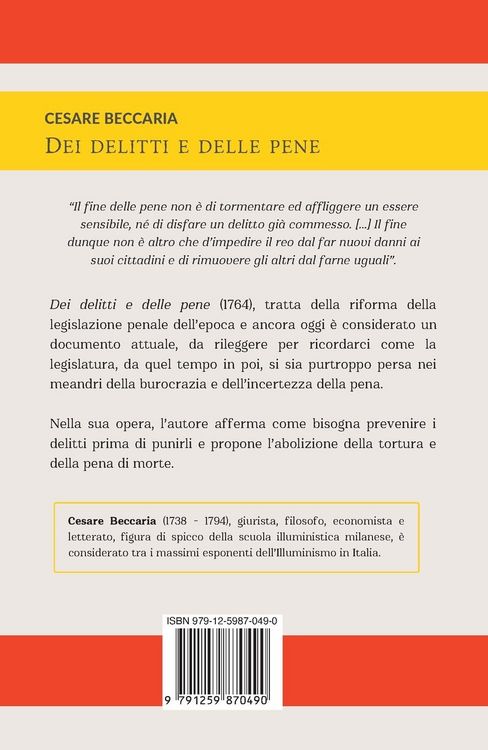 Produktbild: Dei Delitti E Delle Pene