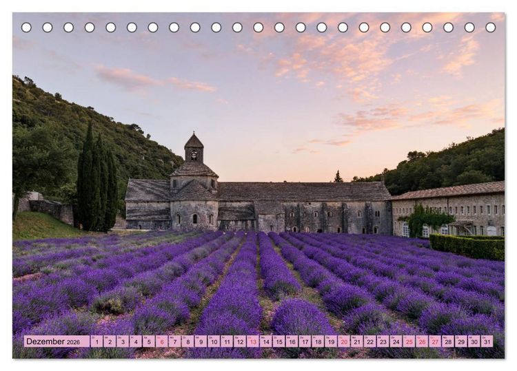 Produktbild: Provence, Lavendelzeit in S&uuml;dfrankreich (Tischkalender 2026 DIN A5 quer), CALVENDO Monatskalender