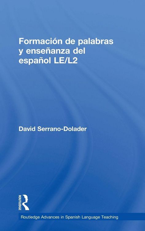 Produktbild: Formaci&oacute;n de palabras y ense&ntilde;anza del espa&ntilde;ol LE/L2