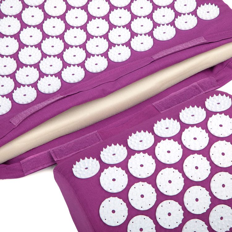 Produktbild: Vital Akupressurmatte & Kissen Set &brvbar; aubergine