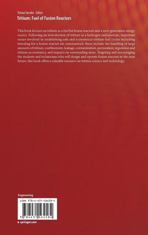 Produktbild: Tritium: Fuel of Fusion Reactors