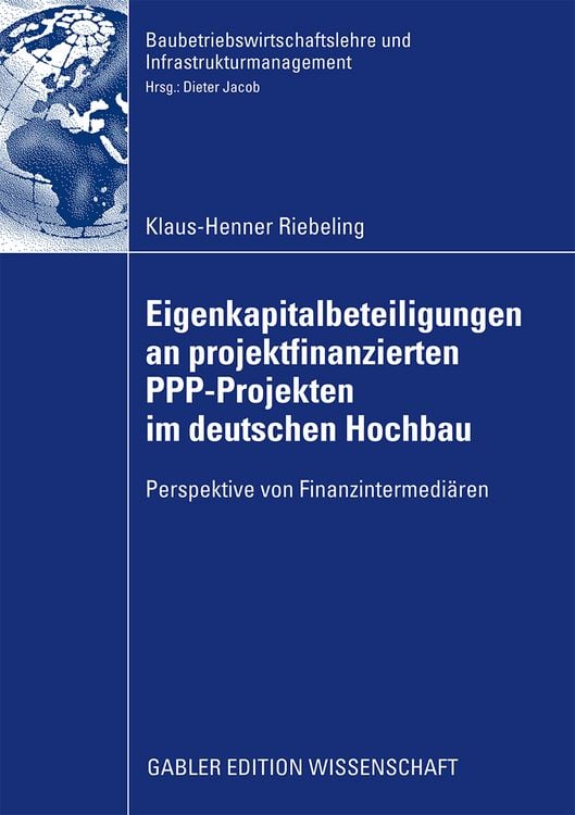 Produktbild: Eigenkapitalbeteiligungen an projektfinanzierten PPP-Projekten im deutschen Hochbau