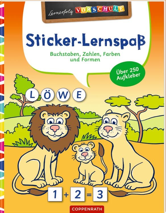 Produktbild: Sticker-Lernspa&szlig; (Wilde Tiere)