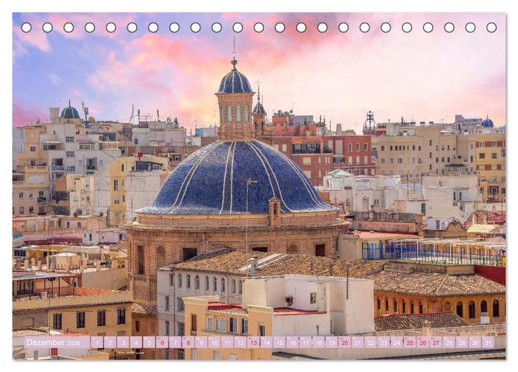 Produktbild: Zauberhaftes Valencia (Tischkalender 2026 DIN A5 quer), CALVENDO Monatskalender