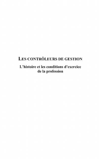Produktbild: Controleurs de gestion