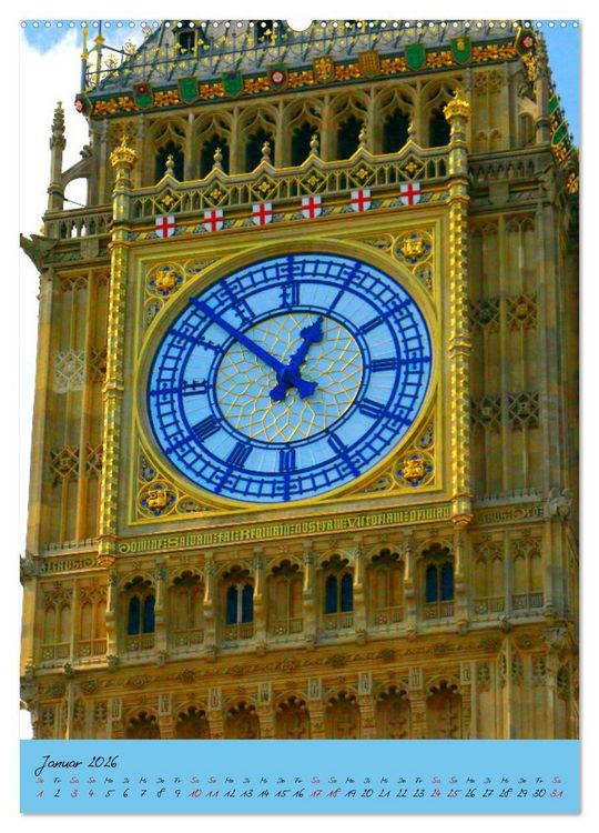 Produktbild: Englands T&uuml;rme (Wandkalender 2026 DIN A2 hoch), CALVENDO Monatskalender