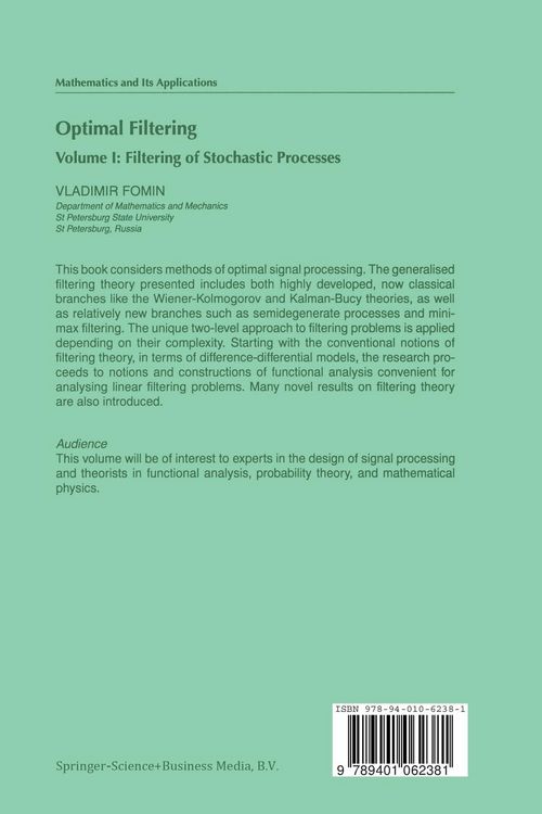 Produktbild: Optimal Filtering