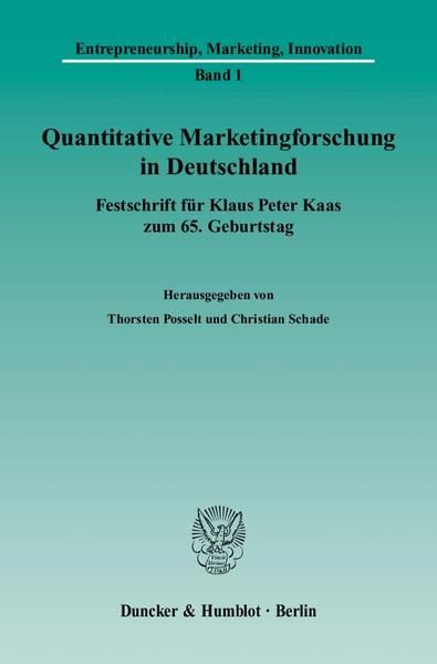 Produktbild: Quantitative Marketingforschung in Deutschland.