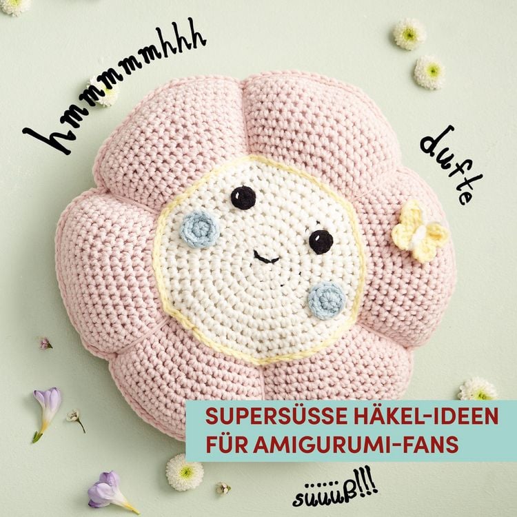 Produktbild: Supers&uuml;&szlig;e Amigurumi-Kissen h&auml;keln