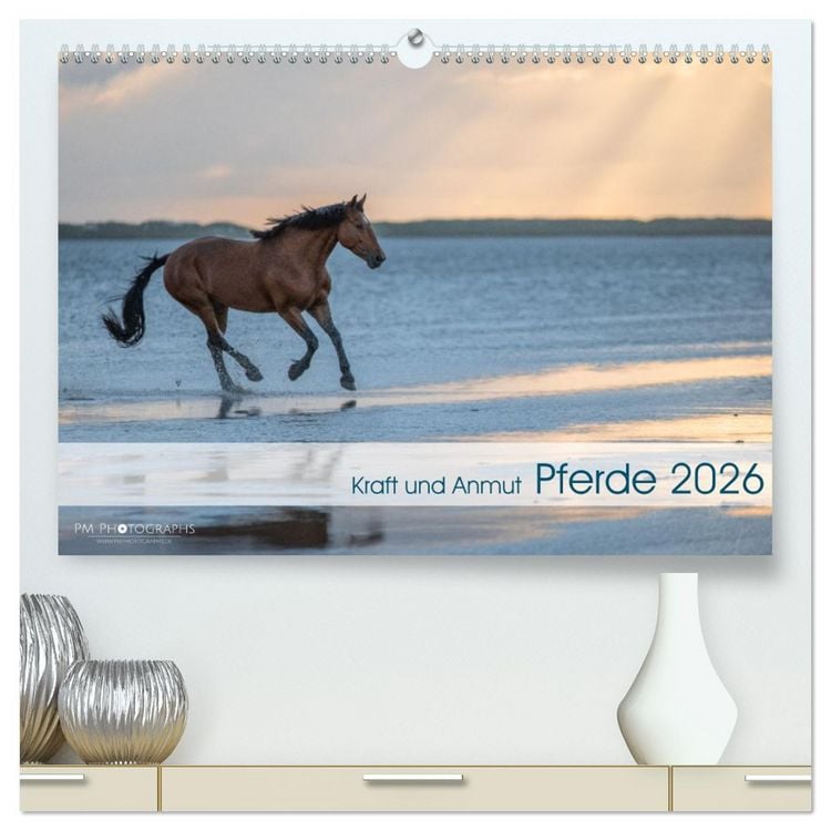 Produktbild: Pferde 2026 Kraft und Anmut (hochwertiger Premium Wandkalender 2026 DIN A2 quer), Kunstdruck in Hochglanz