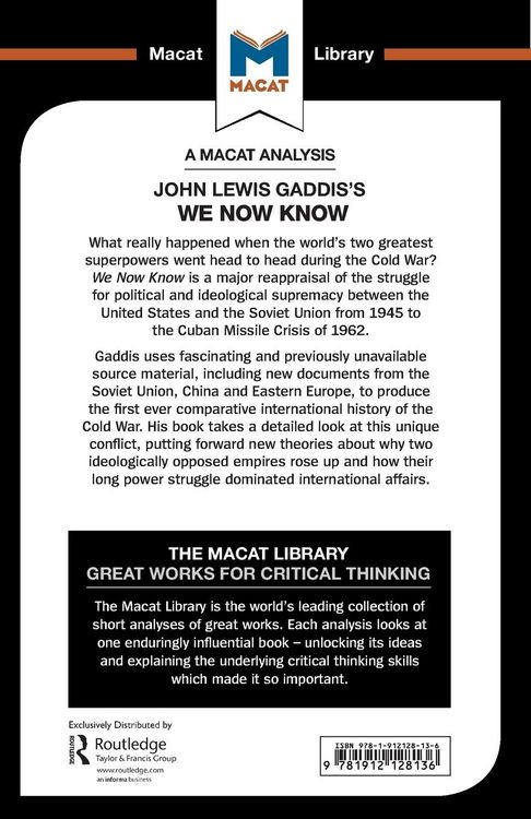 Produktbild: An Analysis of John Lewis Gaddis's We Now Know
