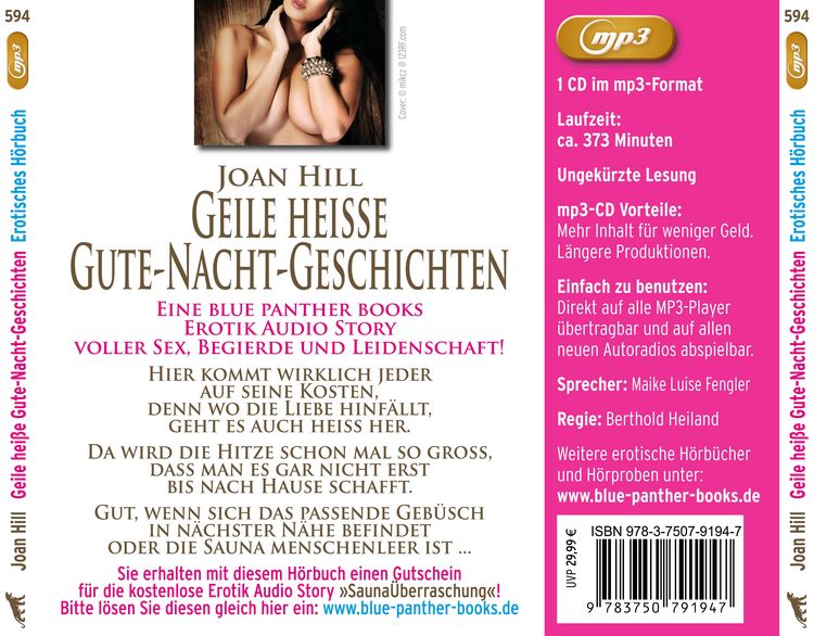 Produktbild: Geile hei&szlig;e Gute-Nacht-Geschichten | Erotik Audio Story | Erotisches H&ouml;rbuch MP3CD