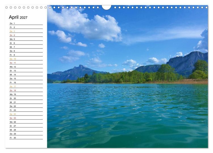 Produktbild: Traumhafter Mondsee (Wandkalender 2027 DIN A3 quer), CALVENDO Monatskalender