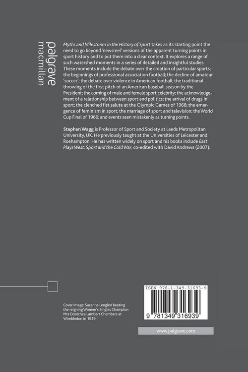 Produktbild: Myths and Milestones in the History of Sport