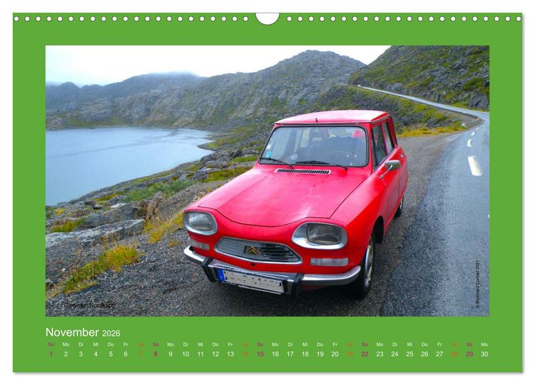 Produktbild: Abenteuer Citroen Ami 8 (Wandkalender 2026 DIN A3 quer), CALVENDO Monatskalender