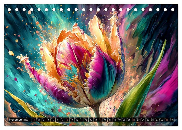 Produktbild: Bl&uuml;hende Zauberwelt (Tischkalender 2026 DIN A5 quer), CALVENDO Monatskalender