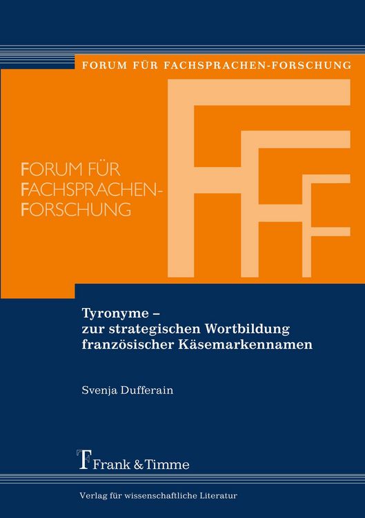 Produktbild: Tyronyme - zur strategischen Wortbildung franz&ouml;sischer K&auml;semarkennamen