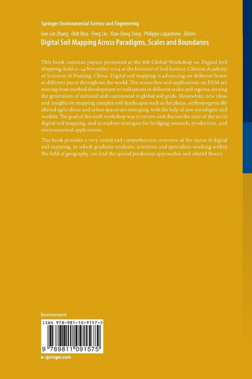 Produktbild: Digital Soil Mapping Across Paradigms, Scales and Boundaries