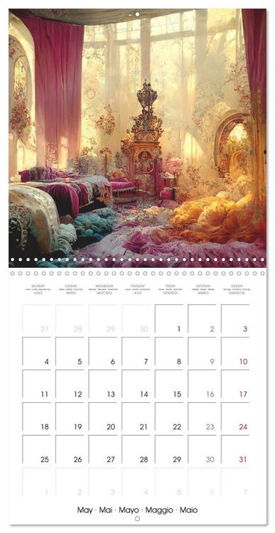 Produktbild: Rococo rooms (Wall Calendar 2026 12 &times; 12 Inch) CALVENDO 12 Month Wall Calendar
