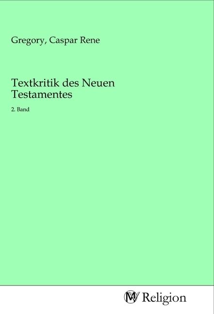 Produktbild: Textkritik des Neuen Testamentes