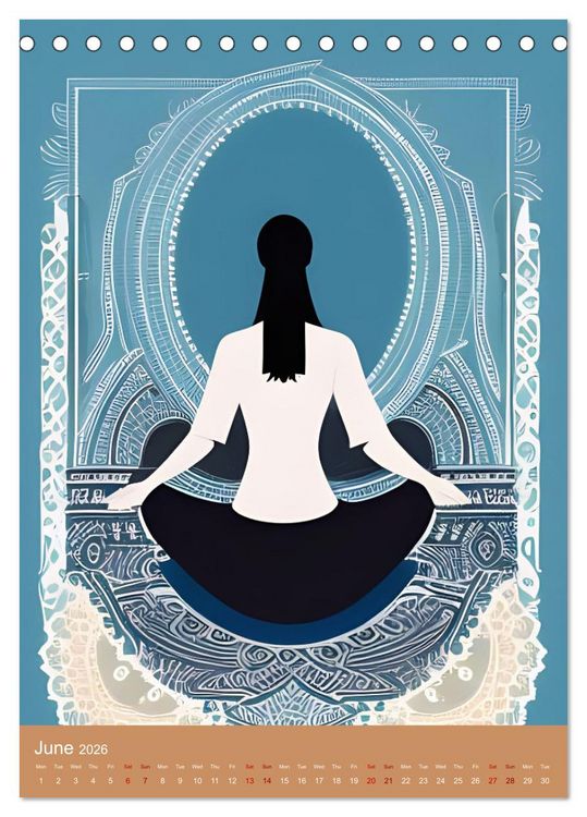 Produktbild: Meditation Unites (Desk Calendar 2026 DIN A5 portrait), CALVENDO 12 Month DeskCalendar