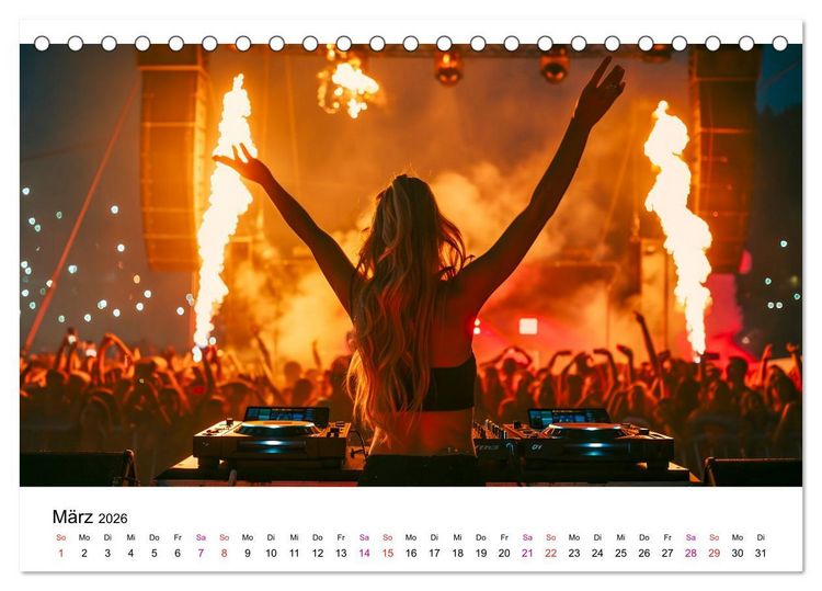 Produktbild: Festival Time (Tischkalender 2026 DIN A5 quer), CALVENDO Monatskalender