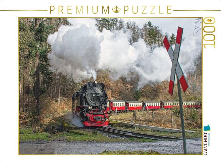 Produktbild: CALVENDO Puzzle Dampfzug der Brockenbahn | 1000 Teile Lege-Gr&ouml;&szlig;e 64x48cm Foto-Puzzle f&uuml;r gl&uuml;ckliche Stunden