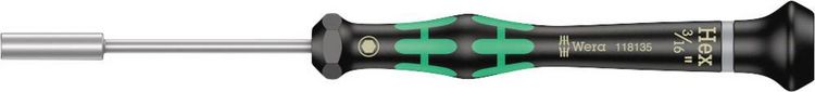 Produktbild: Wera 2069 Elektronik- u. Feinmechanik Steckschl&uuml;ssel-Schraubendreher Schl&uuml;sselweite (metrisch): 4.8mm Schl&uuml;sselweite (Zoll): 3/16