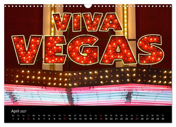Produktbild: Las Vegas (Wandkalender 2027 DIN A3 quer), CALVENDO Monatskalender