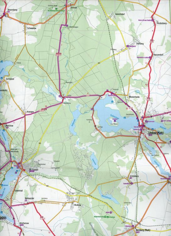 Produktbild: Radwanderkarte Berlin Nordwest RW-B01