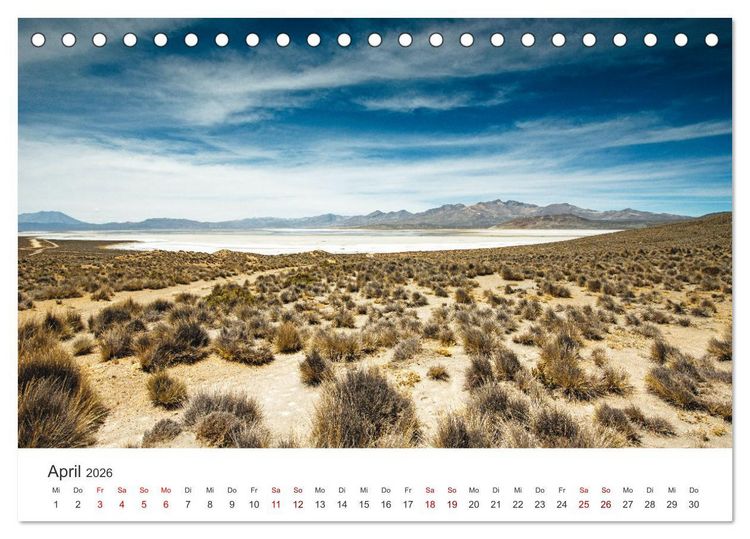 Produktbild: Geheimnisvolles Peru (Tischkalender 2026 DIN A5 quer), CALVENDO Monatskalender