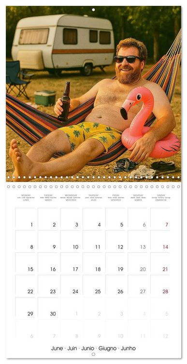 Produktbild: The Great Man Calendar. A year full of male chaos. (Wall Calendar 2026 12 &times; 12 Inch) CALVENDO 12 Month Wall Calendar